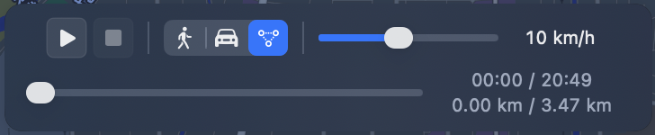單次行進 HUD